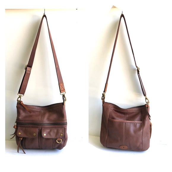 fossil morgan leather crossbody bag